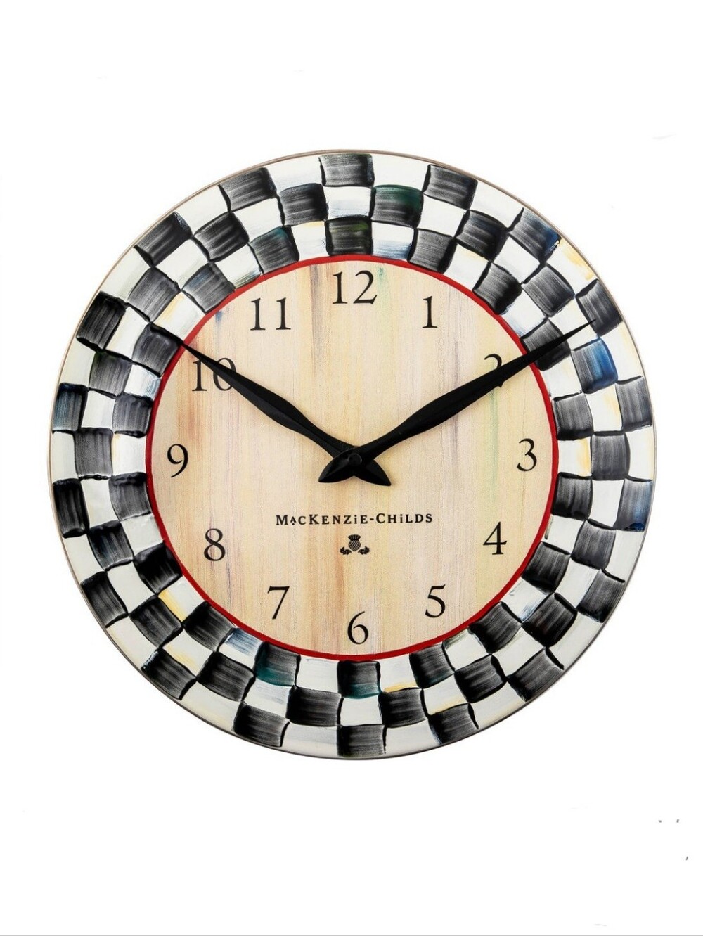MacKenzie-Childs Courtly Check Wall Clock
